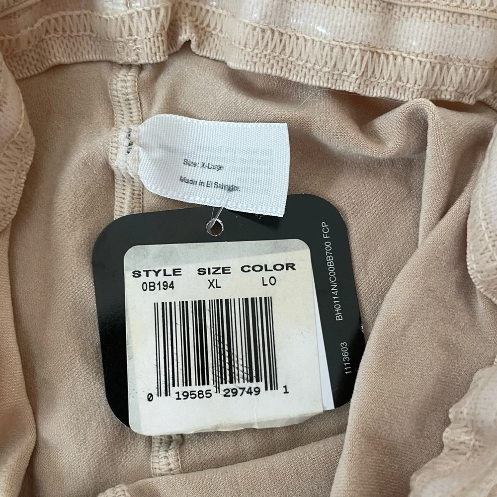 Bali tummy control shapewear shorts size XL nude